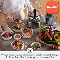 Vista 3 de Breville BFP610 Sous Chef - Procesador de alimentos de 9 tazas, pequeño, acero inoxidable cepillado