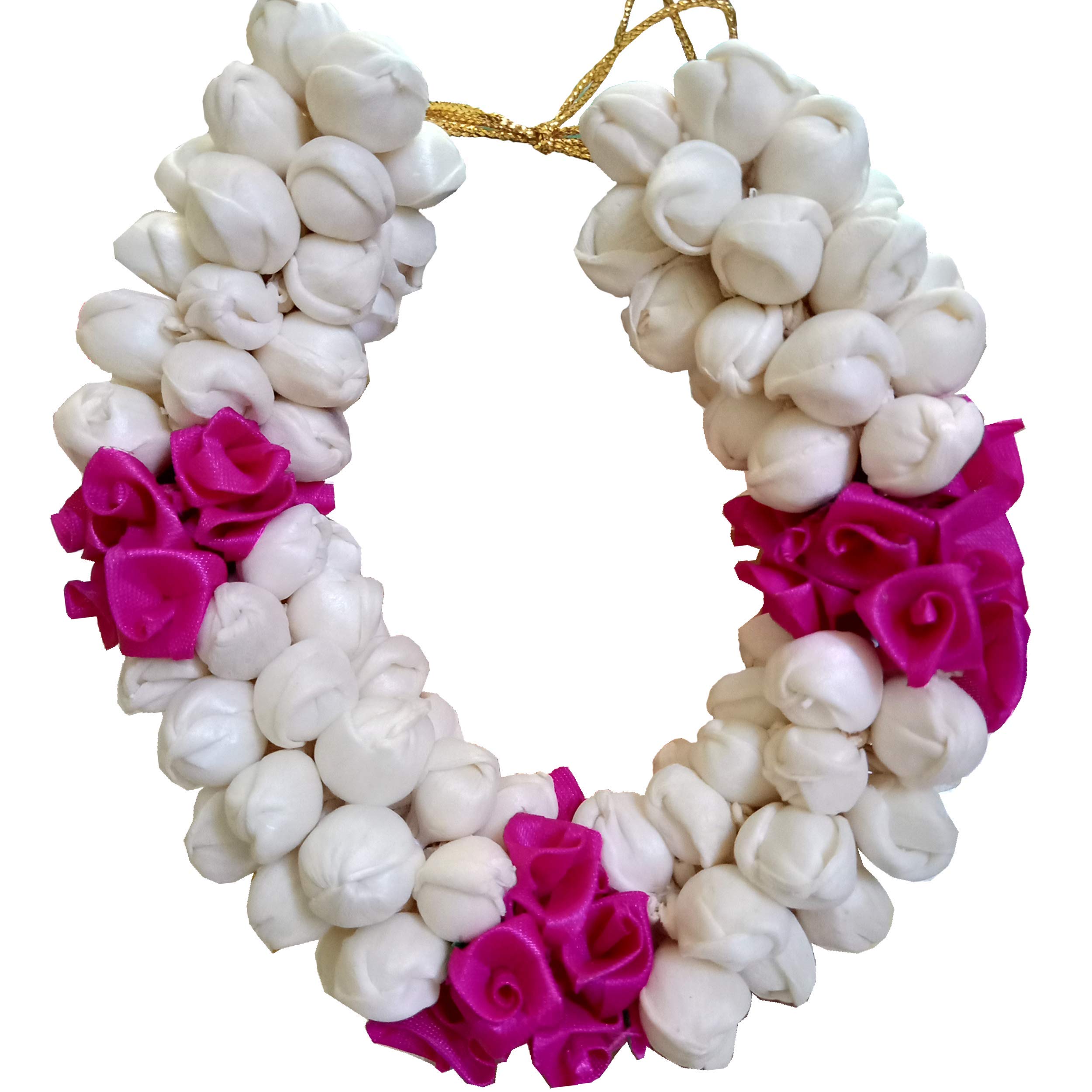 Inc Artificial Jasmine or Mogra Flower Gajra (Red, White) Artificial Flora (Pack of 1)