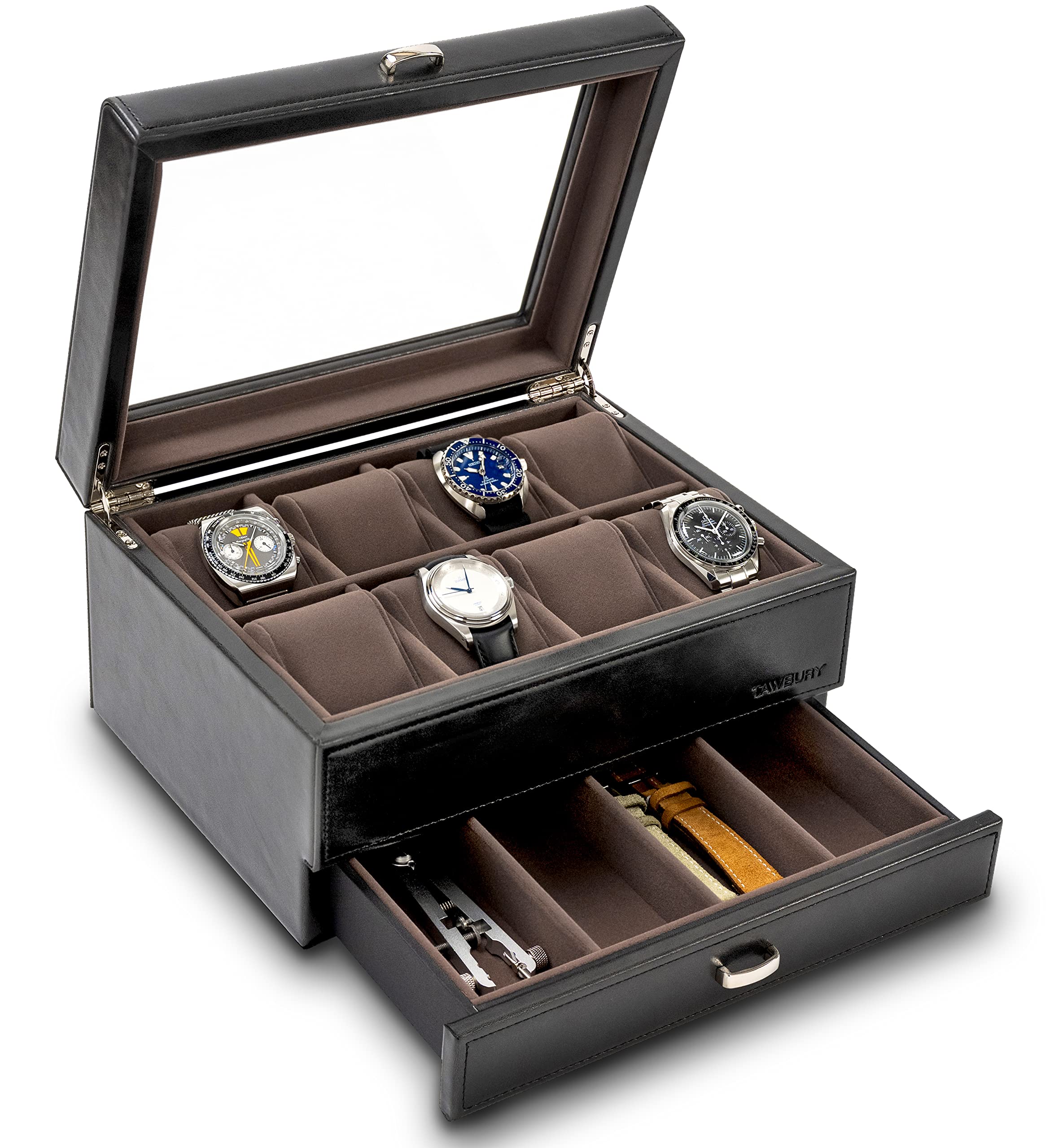 Buy TAWBURY Watch Storage Case for Men 8 Watch Box for Large Watches