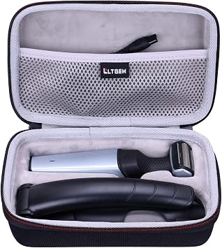 LTGEM EVA Hard Case for Philips Norelco Bodygroom Series 3500BG5025/49 or Series 5000BG5025/40 Showerproof Body Trimmer