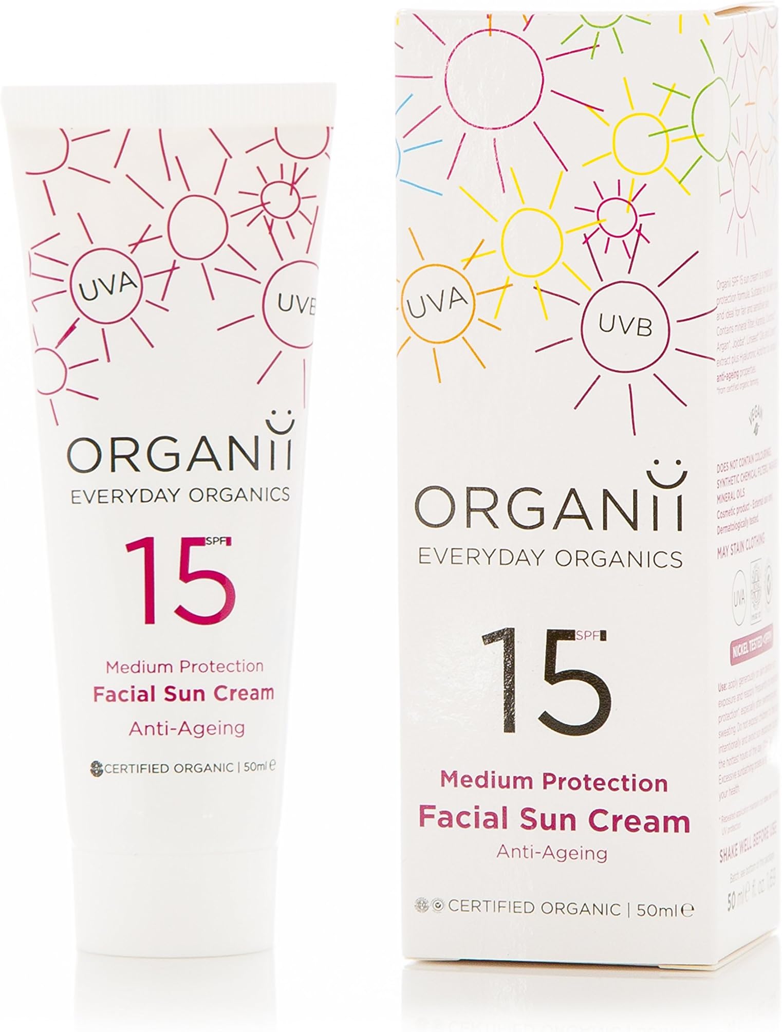 Anti Ageing Facial Sun Cream with SPF 15 50 ml