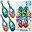 Baby Toothbrush 12 months and up - Toddler Toothbrush - Soft Bristles - Child Sized Brush Heads - infant toothbrush - Kids Tooth Brush - Easy Storage - BPA Free - Boy Set (4-Pack, Green, Orange, Blue)
