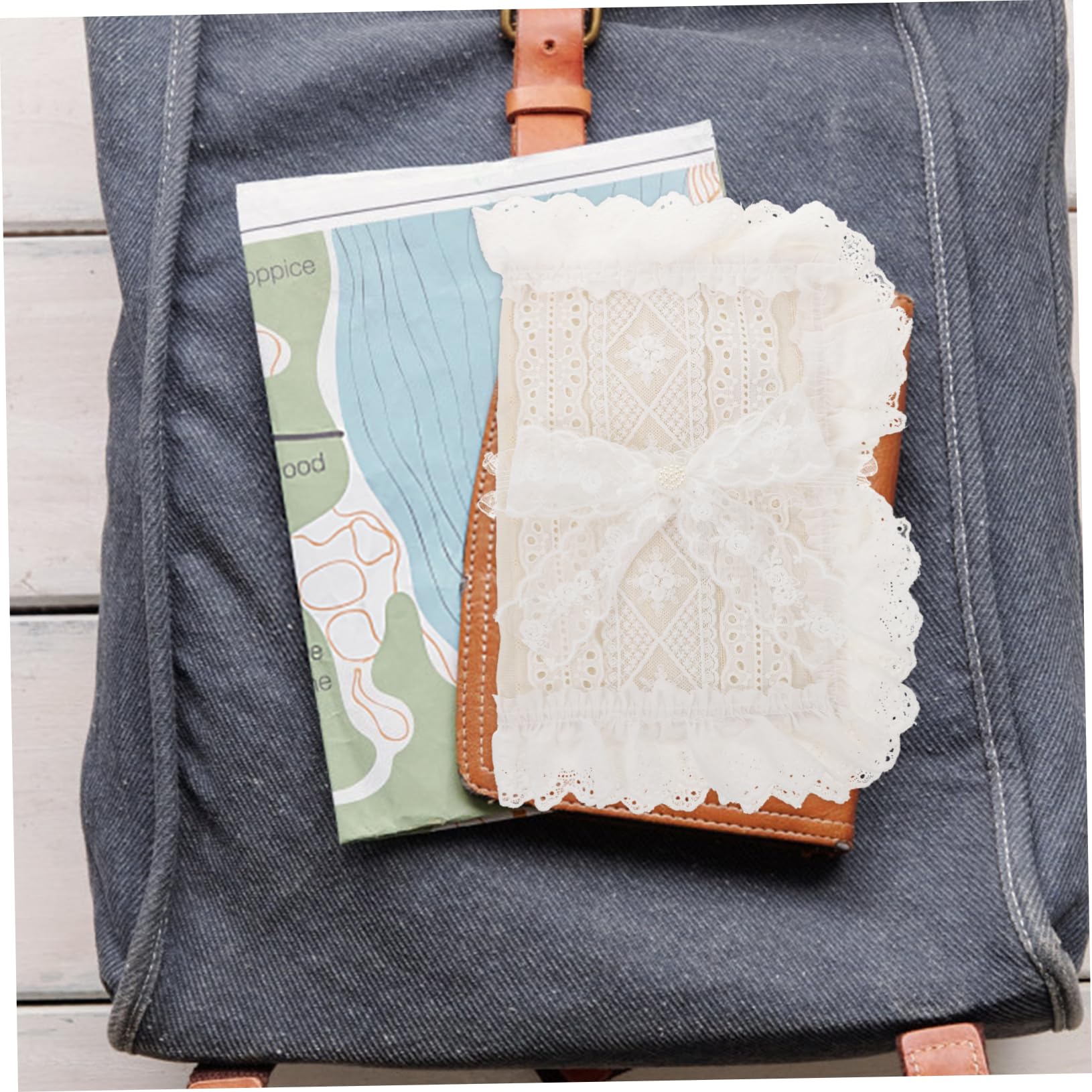 3piezas Funda De Libro Decorativa De Tela Estampado Delicado Protección Reutilizable Para Libros Funda De Notas y Cuadernos Resistente Rasgaduras y Desgaste
