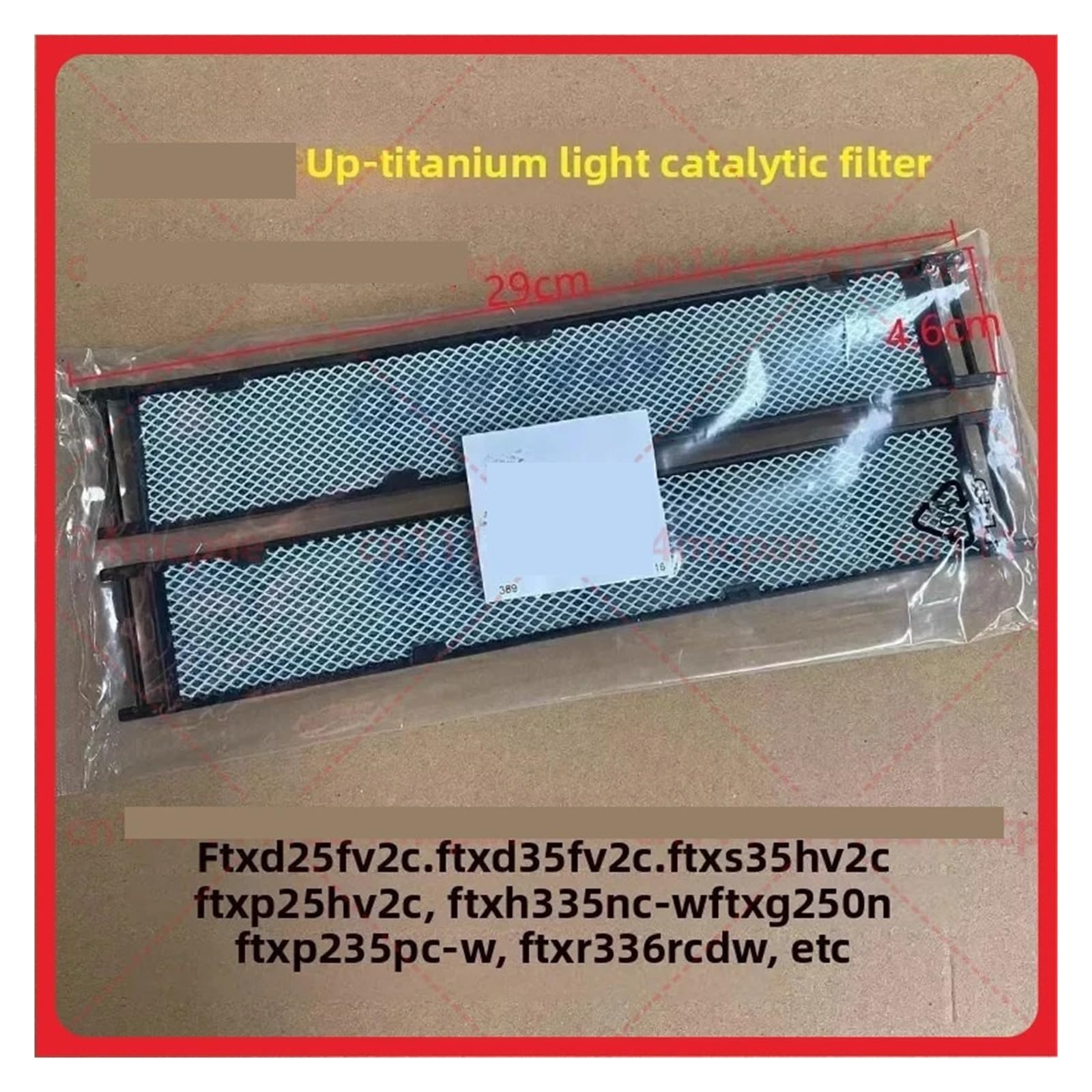 Filtro di ricambio da 2 pezzi, compatibile con Daikin, condizionatore d'aria FTXH35 | 2Pcs filter