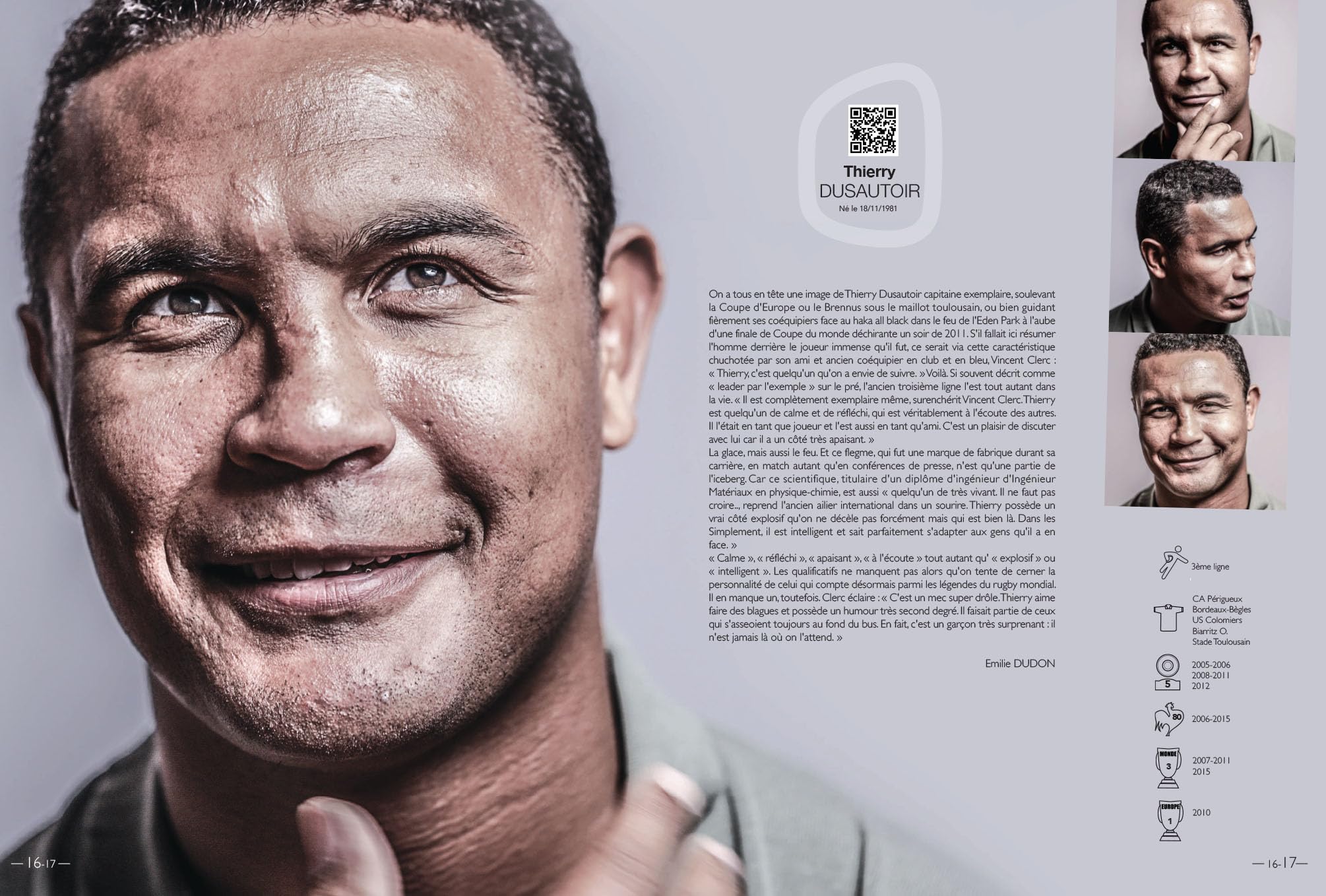 Gueules du Rugby I 2023 Joueurs - Tome 1 | Portraits des Légendes du Rugby Français | Édition Collector avec Interviews Exclusives et QR Codes