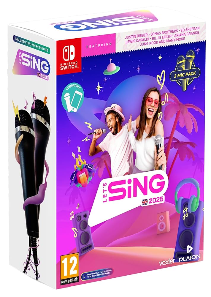 Amazon.co.jp: PLAION GmbH Let's Sing 2025 マイクパック - UK