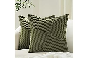Embrace Earthy Tranquility: Topfinel Olive Green Bedroom Throw Pillows