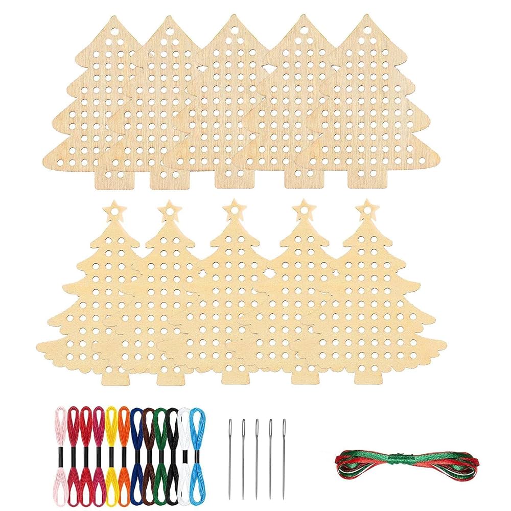 Amazon.co.jp: クリスマスツリー木製クロスステッチキット