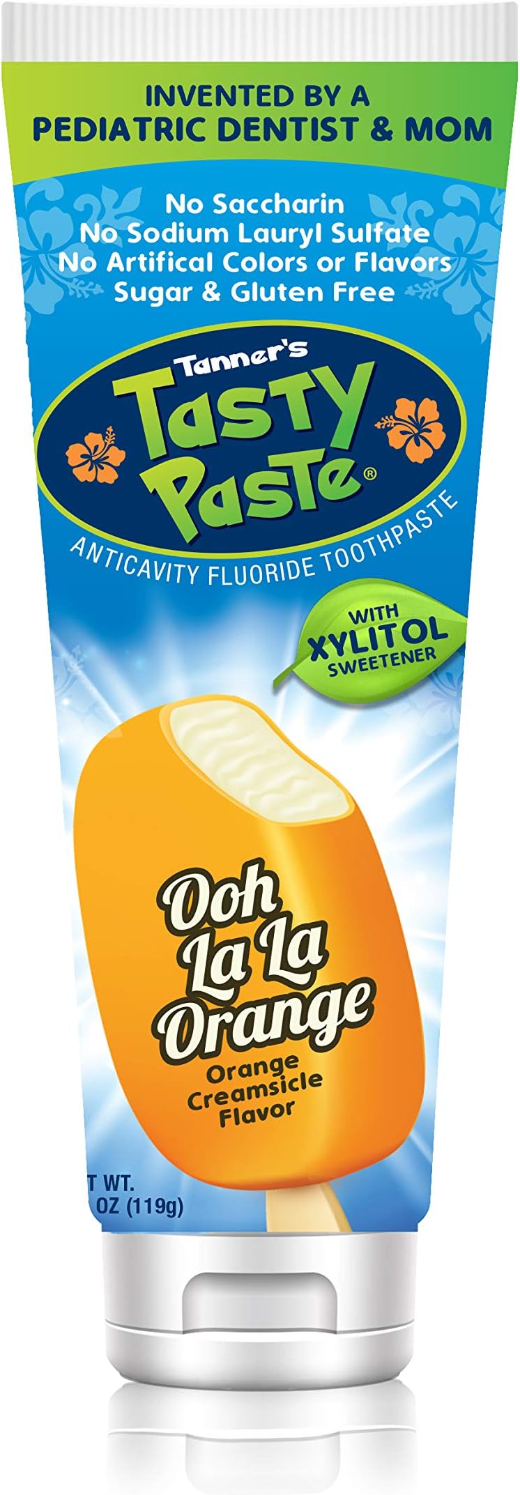 Ooh La La Orange - Anticavity Fluoride Children’s Toothpaste/Great Tasting, Safe, and Effective Vanilla Flavored Toothpaste for Kids (4.2 oz.)