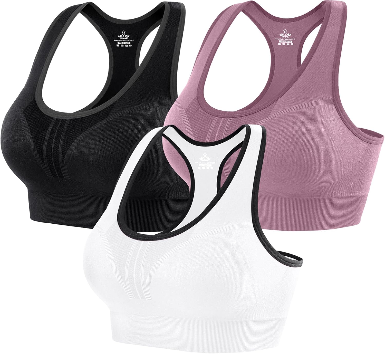Heathyoga High Impact Sports Bras for Women High Support Padded Sports Bra Workout Bras for Women Racerback Bra for Yoga