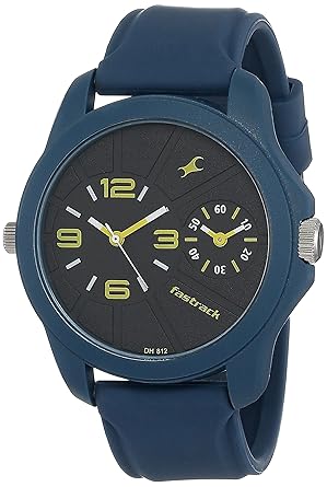 Fastrack Two Timers Analog Black Dial Mens Watch-NN38042PP03