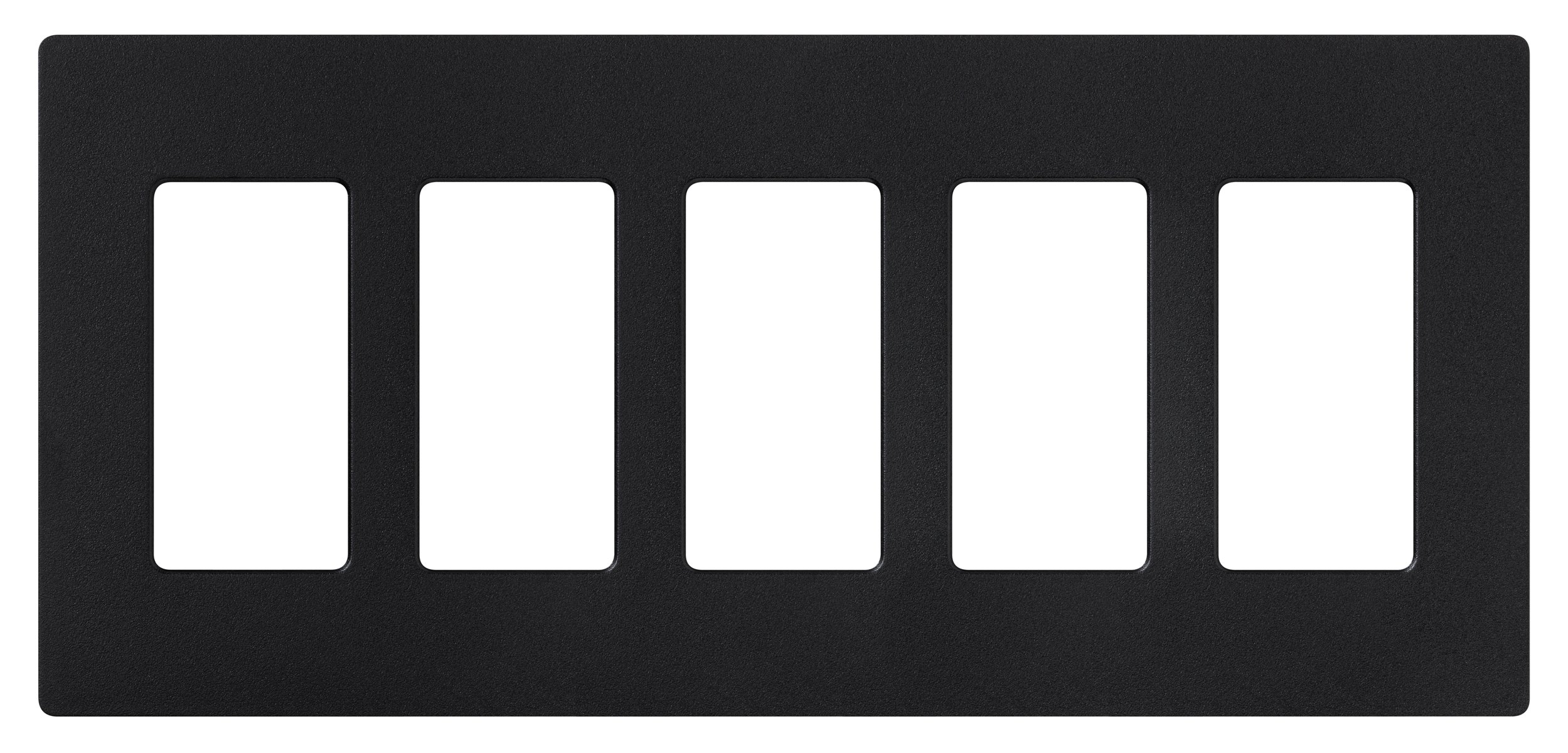 Lutron Claro 5 Gang Dekoratör/Rocker Duvar Plakası, Saten, Gece Yarısı (1'li Paket) | SC-5-MN