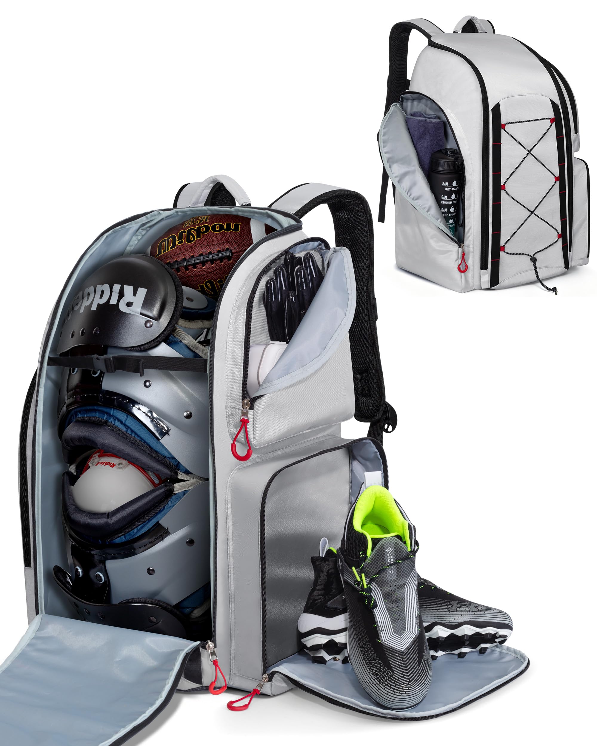 Smasrob Football Equipment Bag, Football Backpack, Football Gear Bag