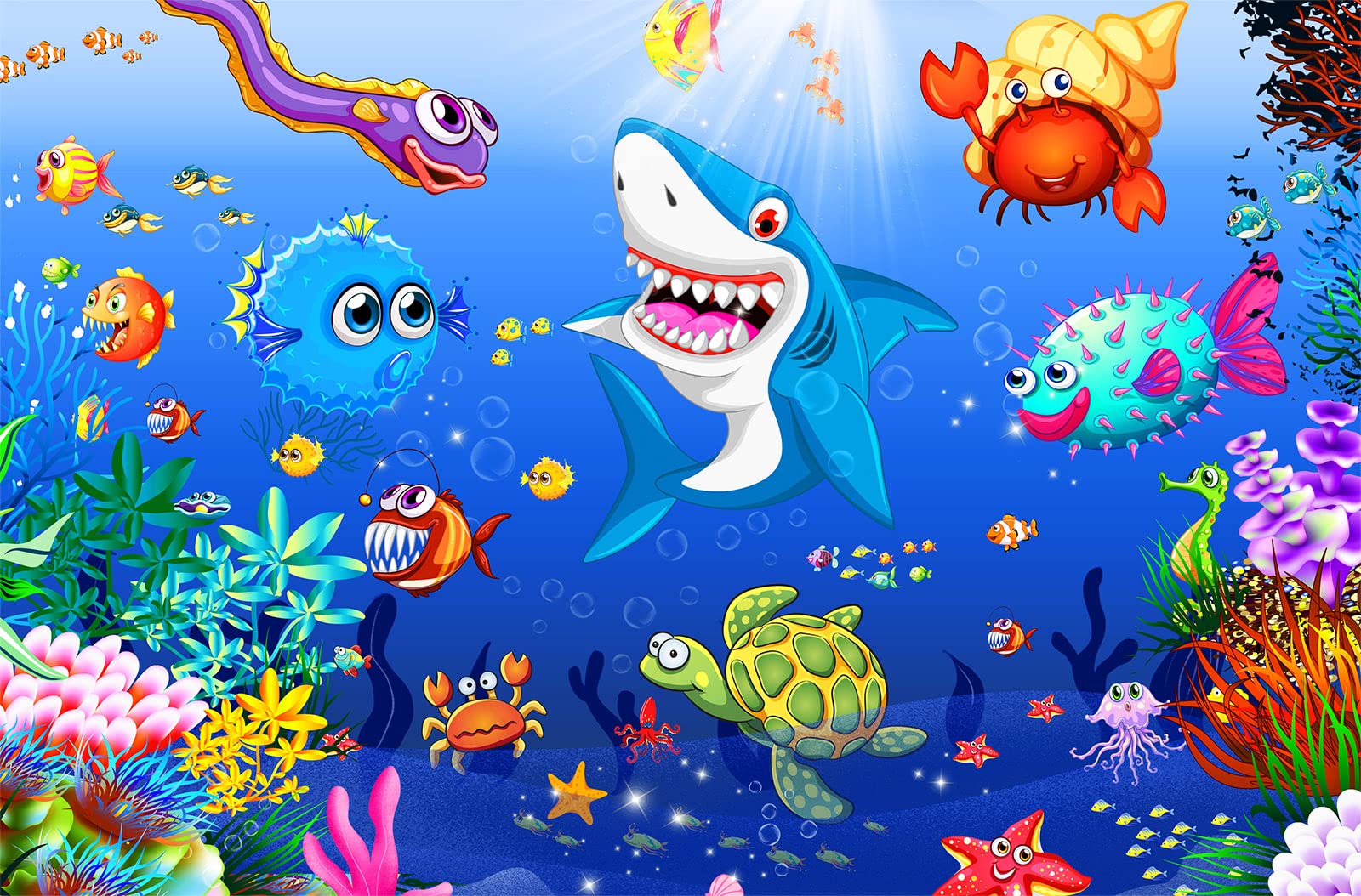 Jigsaw Puzzles 100 Pieces for Kids jigsaw puzzles for Kids 100 Piece Puzzle Educational Learning Toys for 6 7 8 9 girls and boys- Underwater World
