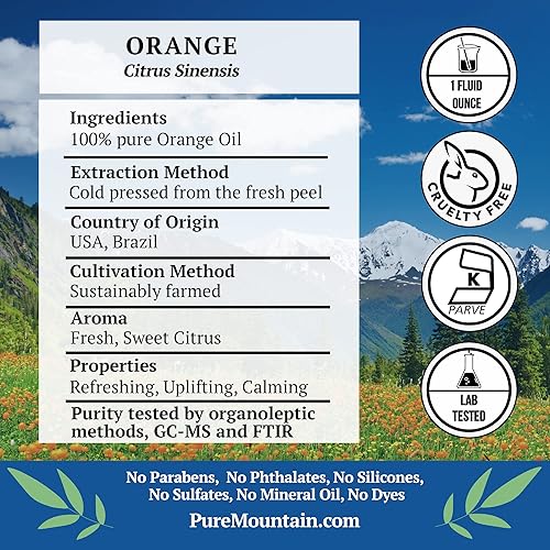 Miniatura 2 de Aceite esencial de naranja dulce – Botella completa de 1 oz (1.0 fl oz) – 100% puro natural, certificado Kosher