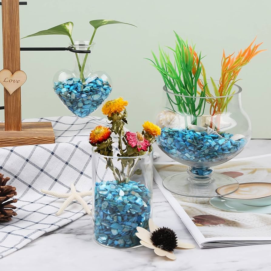 貝殻　ターコイズブルー Amazon.co.jp: Luckybaby 貝殻 砕かれた貝殻 カラフルな工芸 DIY