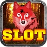 Red Wolf in the Wild Lunar Moon Vegas Casino Free Poker Slot Machine Game