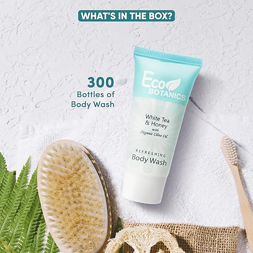 Miniatura 3 de Eco Botanics lavado de cuerpo 085Tubo de Oz Con tapa de rosca con aceite de oliva orgánico caja de 300