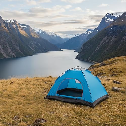 Miniatura 7 de Tudomro Juego de 3 piezas para acampar al aire libre, incluye 2 sacos de dormir para adultos y niños, 1 tienda de campaña de playa, refugio solar,