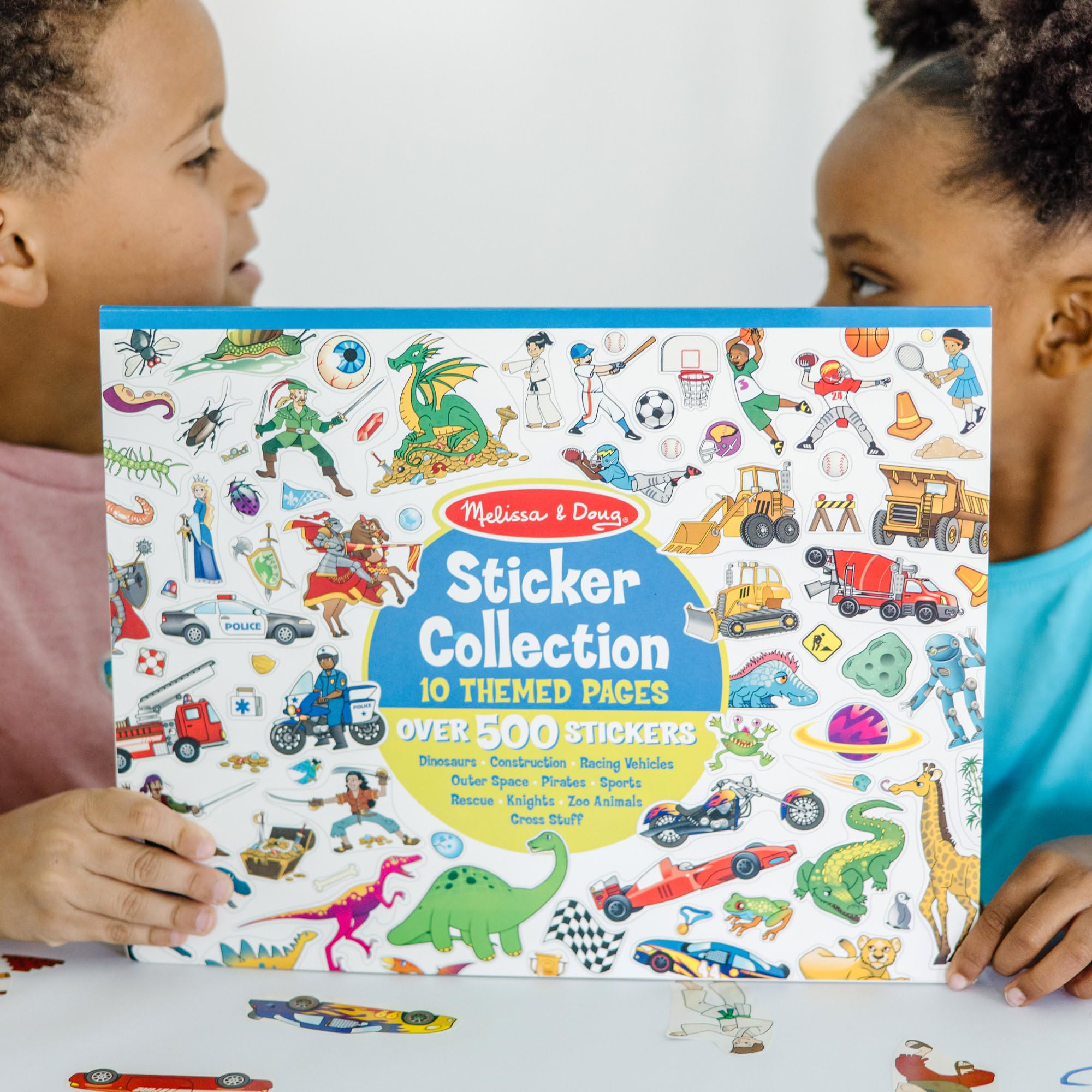 Melissa & Doug – Livre D'autocollants Réutilisables Château De Princesse – 200 Autocollants Vinyle – 5 Scènes – Dès 3 Ans – Activité Voyage