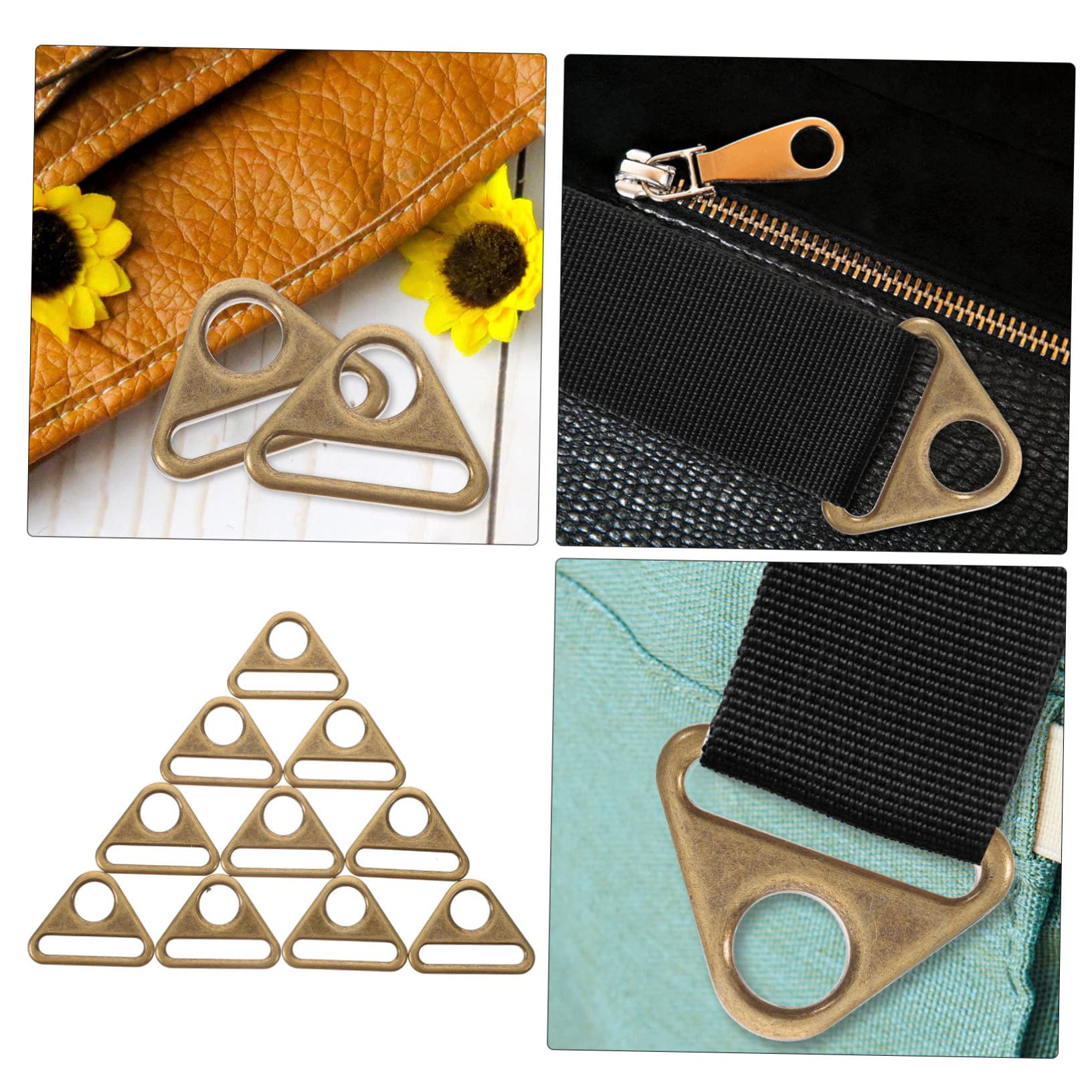 COHEALI 30pezzi Fibbie Regolabili Per Zaini e Progetti Fai Da Te Chiusure Triangolari Per Abbigliamento e Accessori Facile Utilizzo e Resistente