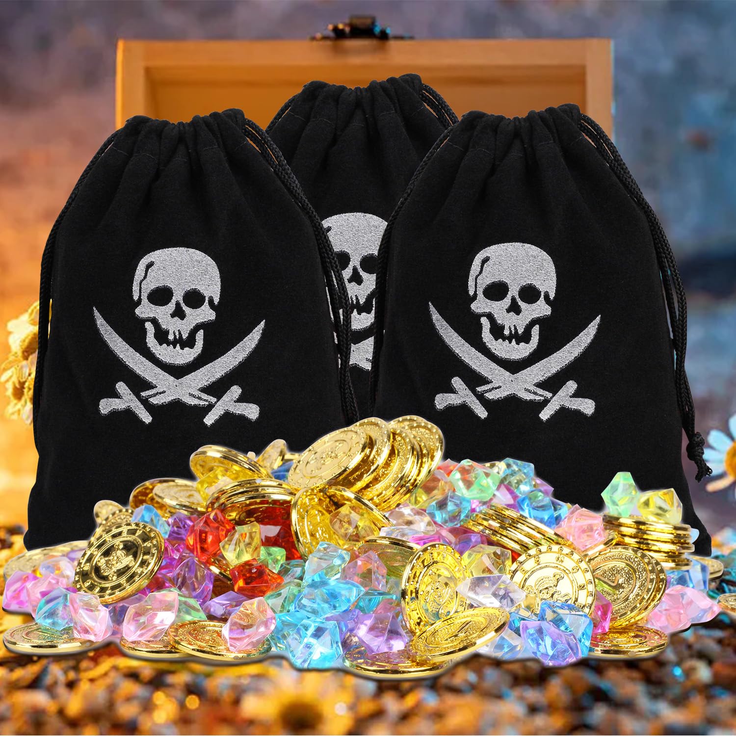 Dncvb 186 Pieces Pirate Treasure - Image 4