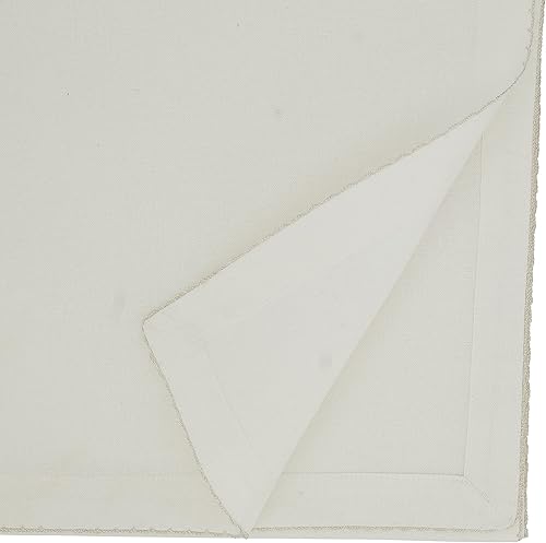 Miniatura 2 de SARO LIFESTYLE Recotting Collection - Camino de mesa cosido con látigo, 16 x 108 pulgadas, color plateado