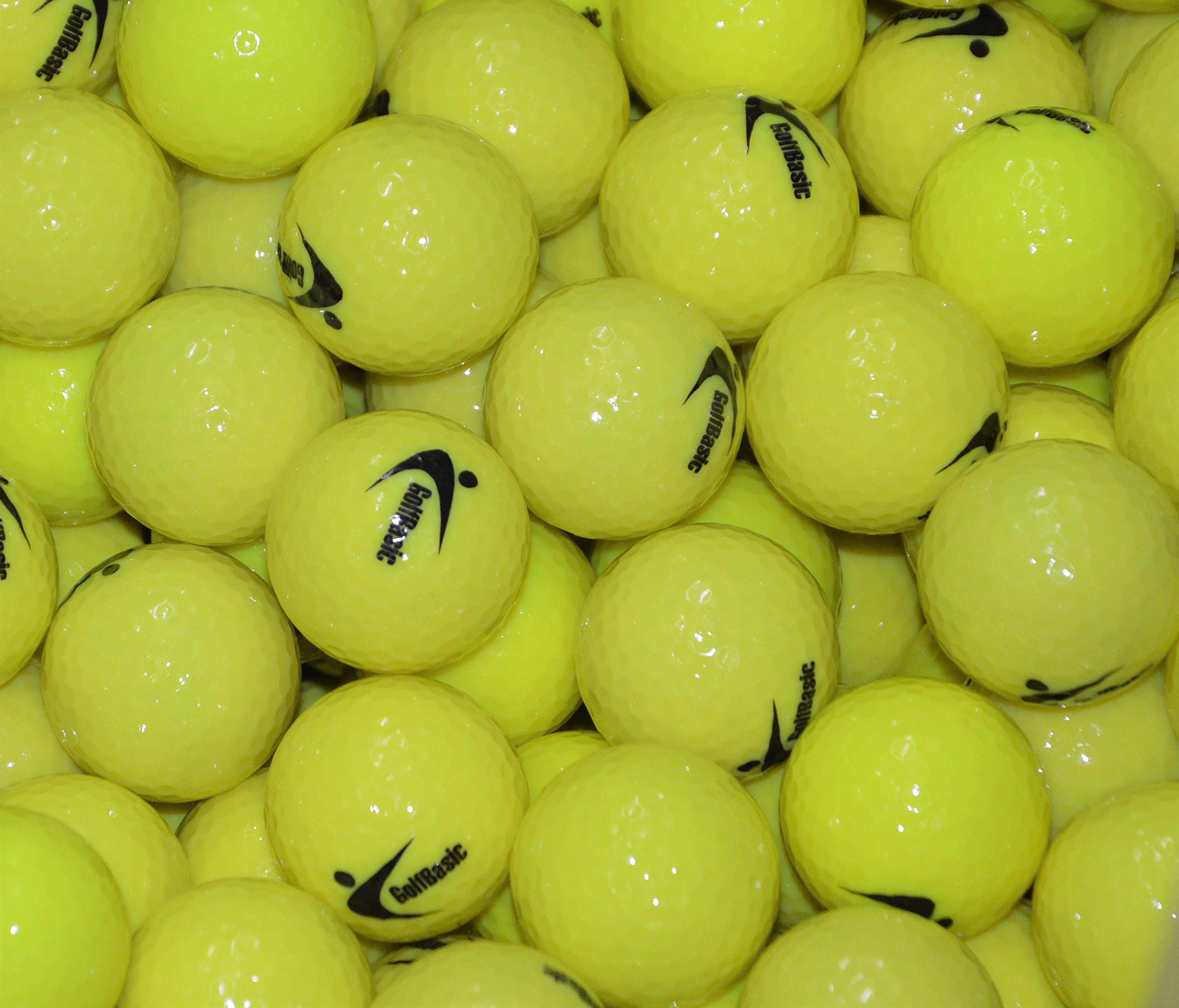 GolfBasic Practice Golf Balls (Pack of 100 pcs) (Yellow)