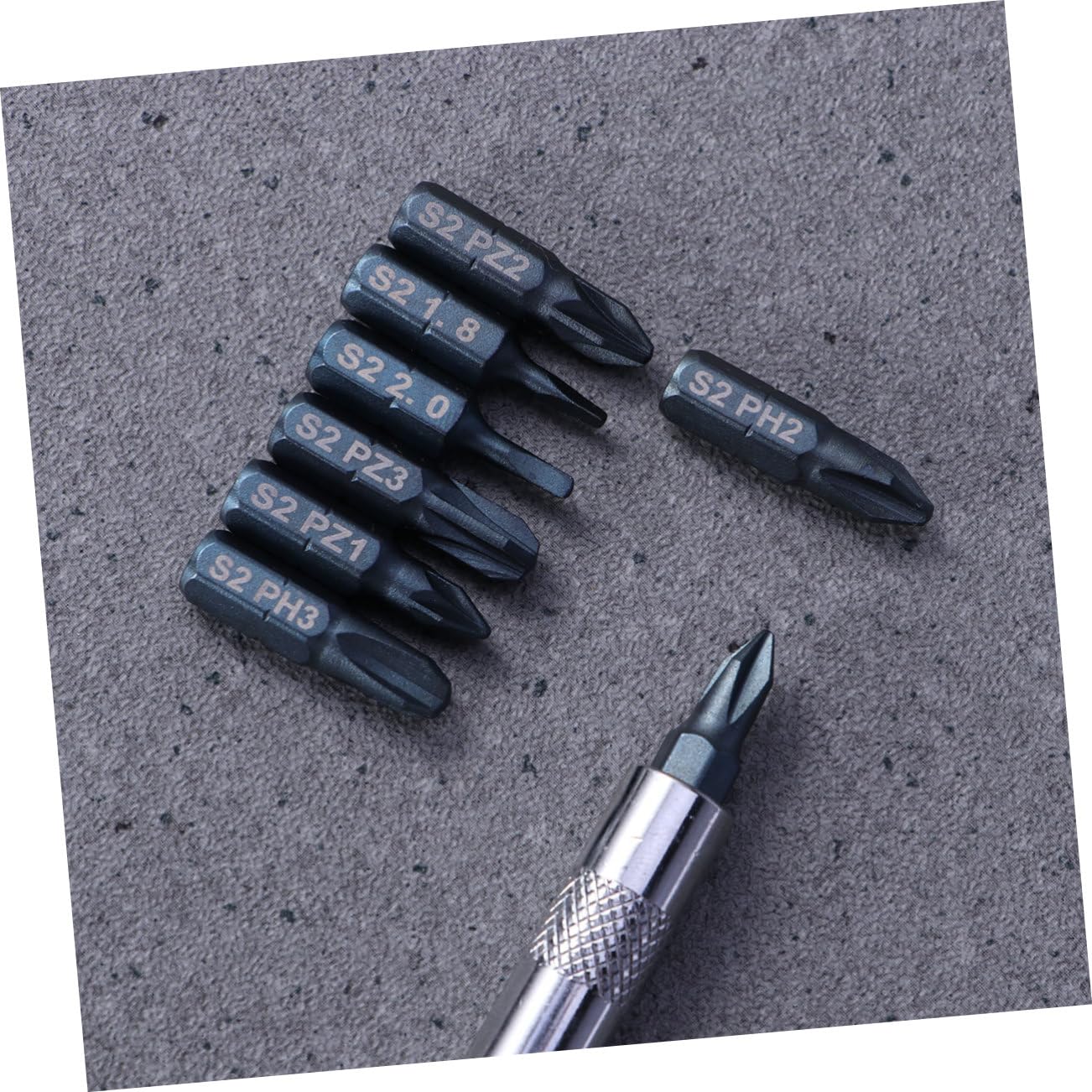 OSALADI 3 Pezzi 17 1 Set Di Cacciaviti Di Precisione 17 in 1 Punte Per Cacciavite Magnetiche in Acciaio S2 Pozis Tipo Triangolo Porta Punte Compatto