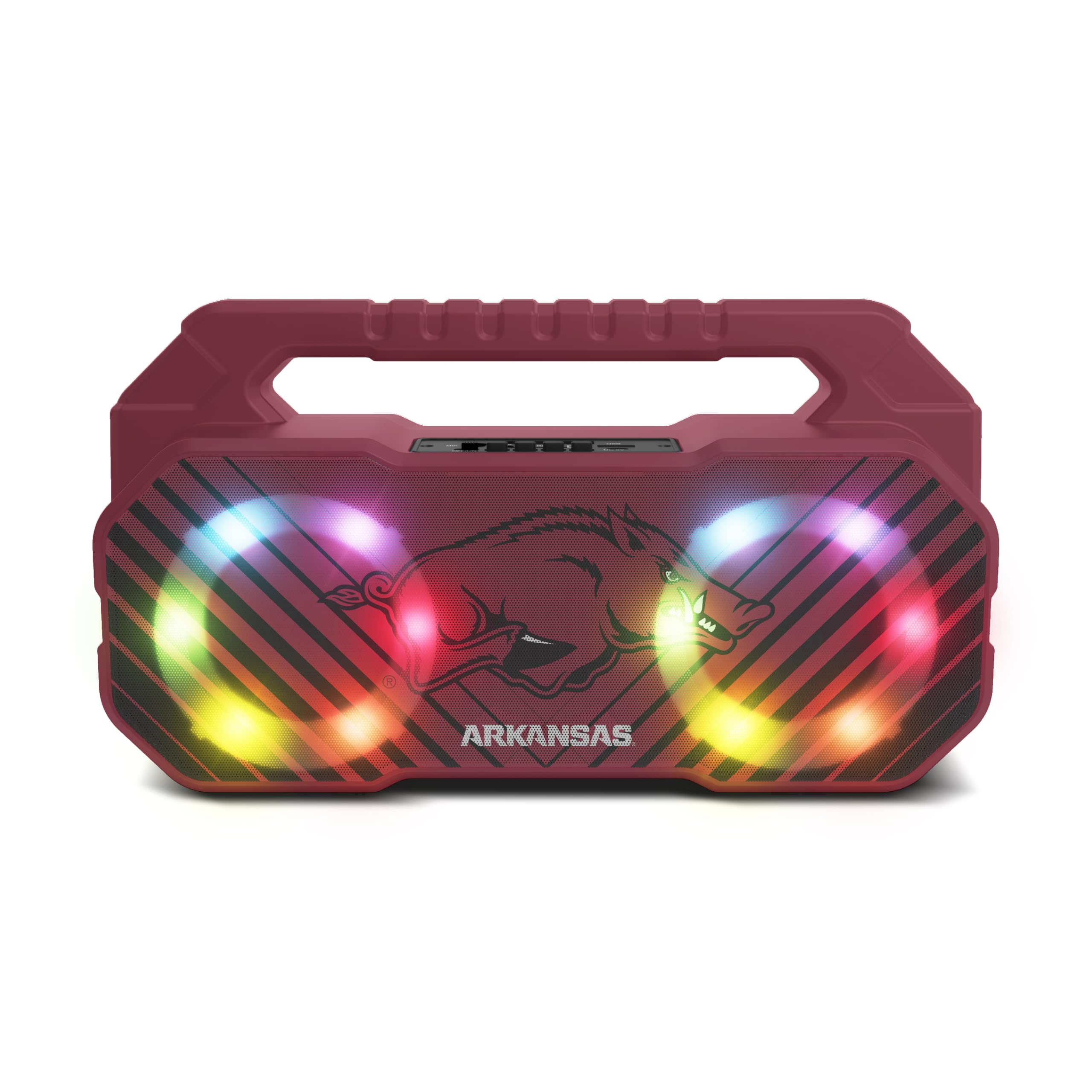 SOAR NCAA Wireless Boombox Speaker, Arkansas Razorbacks
