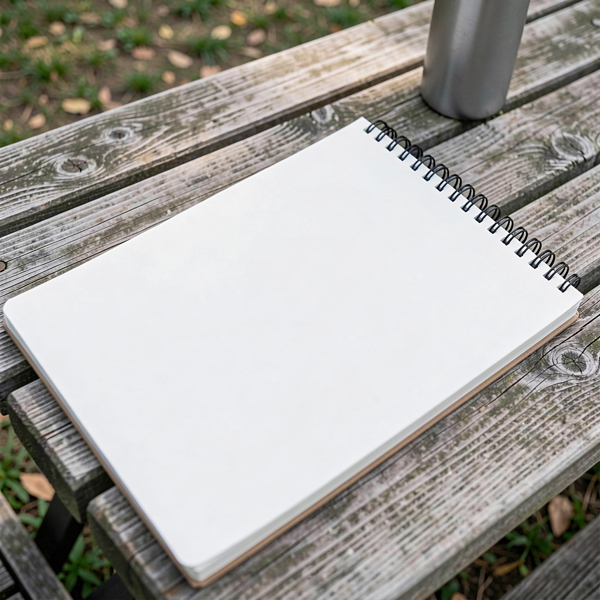 DIYEAH Cuaderno de dibujo con espiral de 4 piezas: Cuaderno de tapa dura de