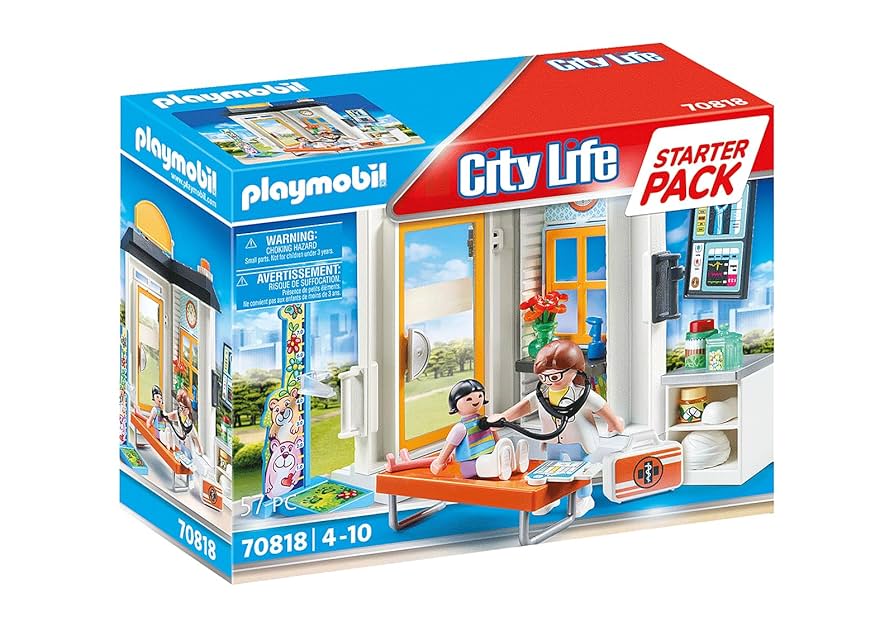 プレイモービル　ミニチュアフィギュア　ドイツ玩具　保育器と小児科医 Amazon.co.jp: playmobil(プレイモービル) スターターパック