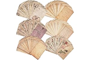 180 sheets of Vintage Journal Scrapbooking Paper