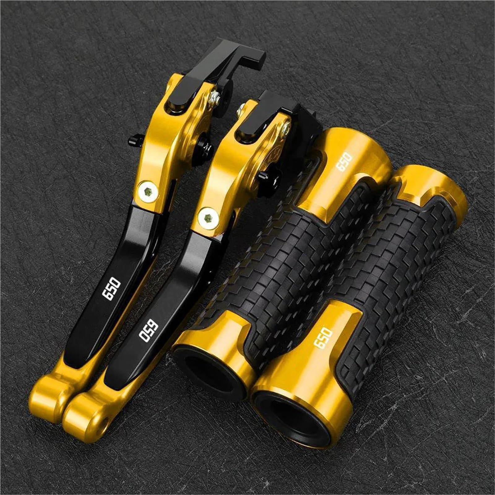 Tgvselpj Yellow 2 Motorcycle Part Pivot Clutch Levers Control Handles Motorcycle Parts Brake Lever Adjustable For H-Onda Cbr650r Cbr 650R 2018-2023(Yellow 2)