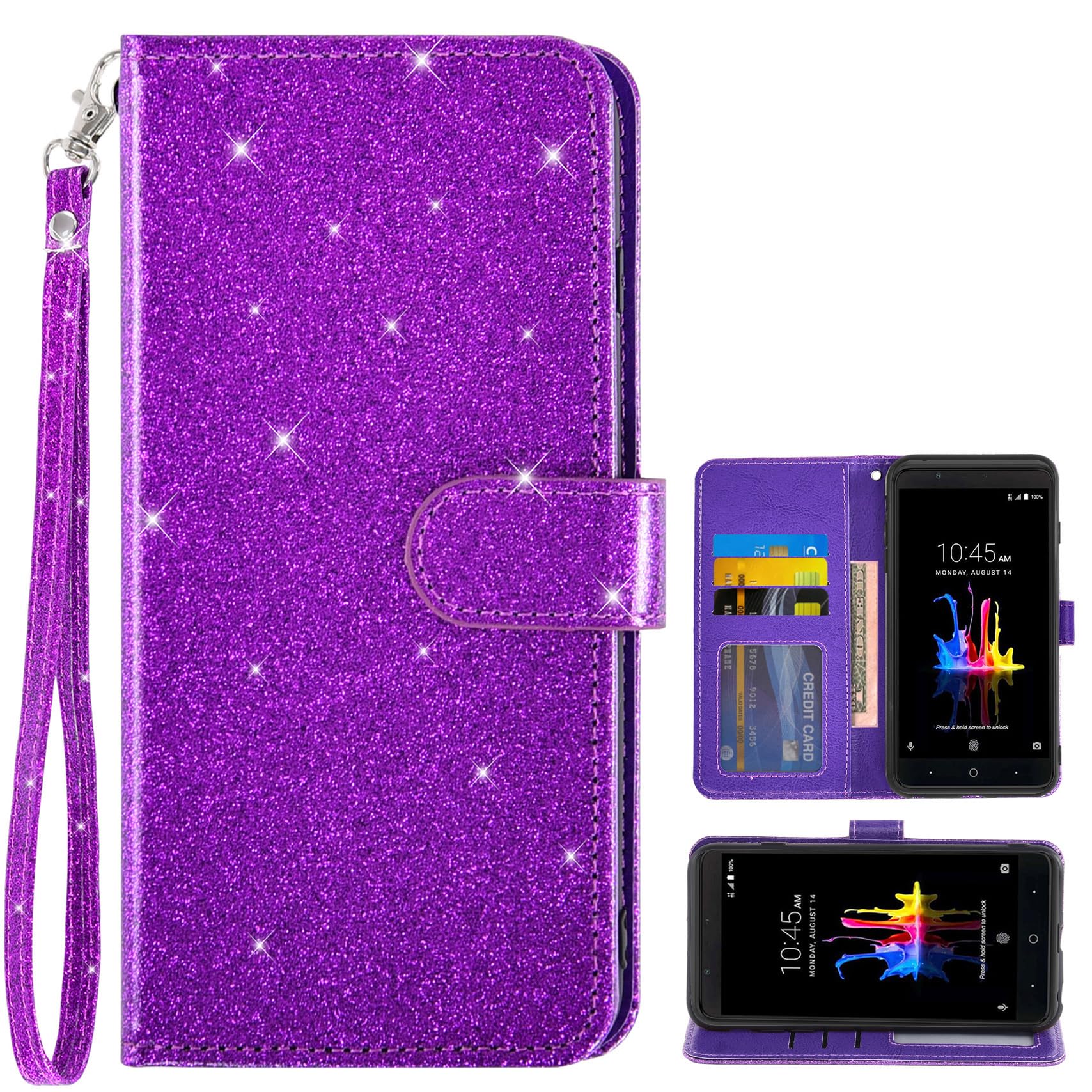 Amazon.com: Asuwish Phone Case for ZTE Blade ZMax Z982 and Glitter