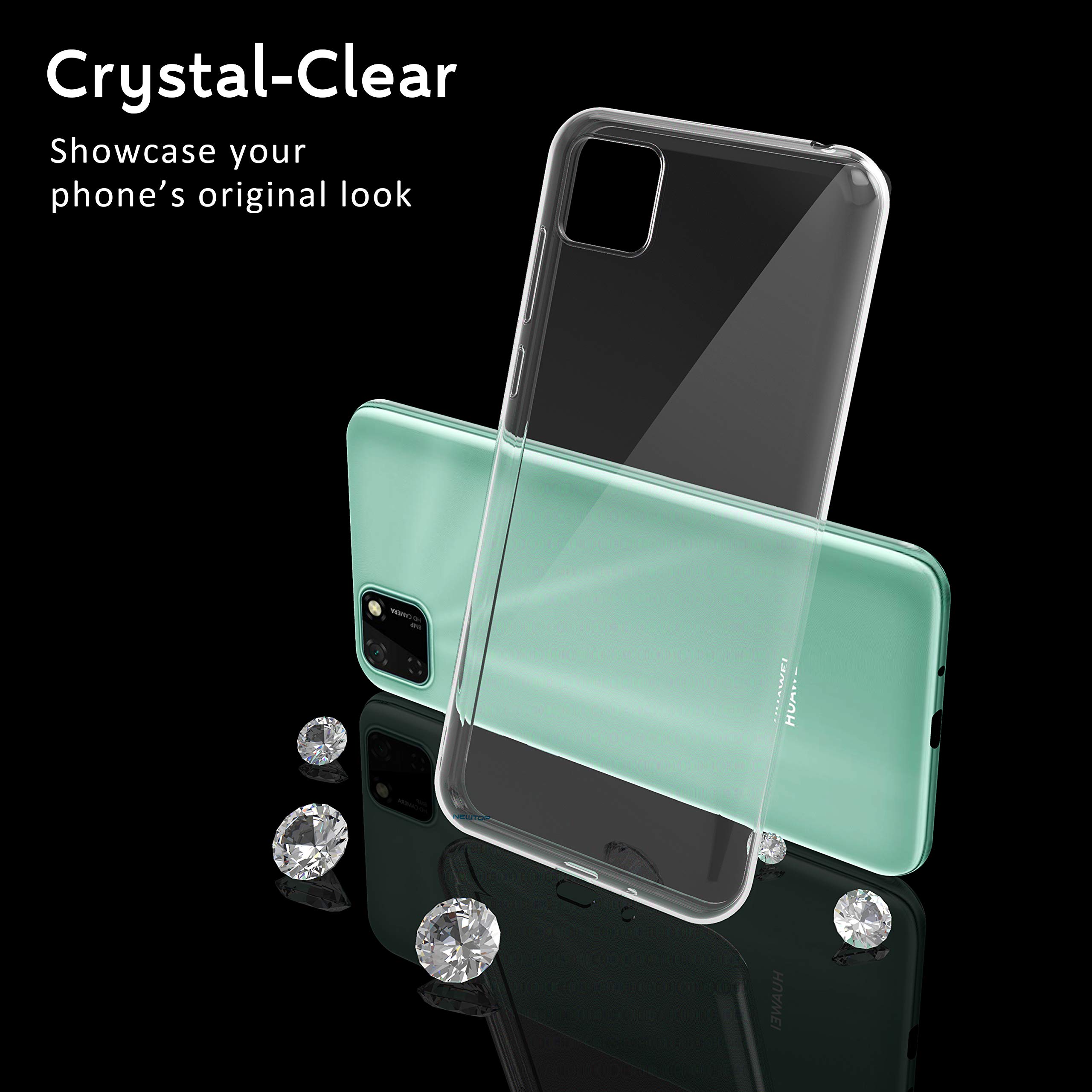 N NEWTOP Cover Compatibile con Huawei P Smart S / Y8P