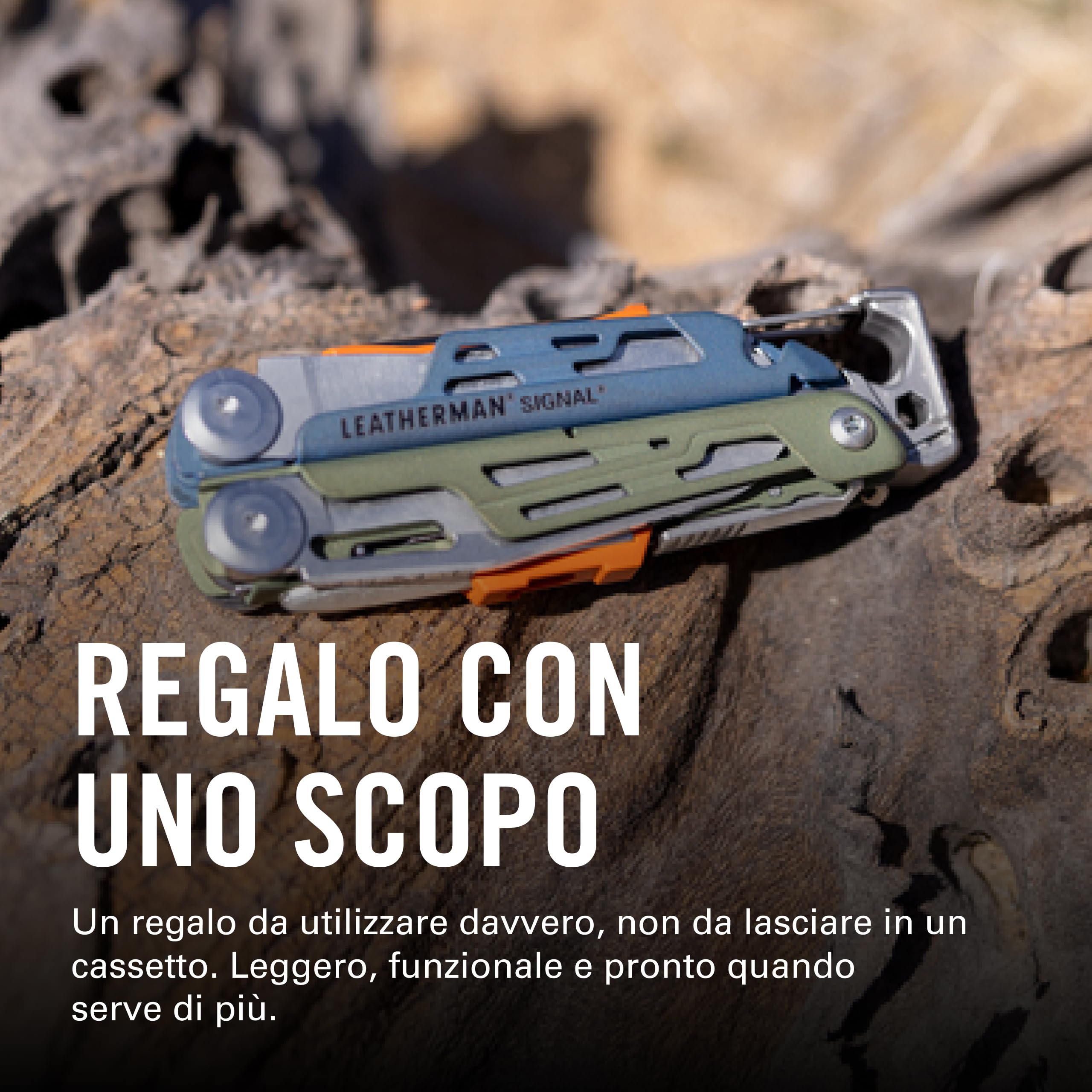 Leatherman Signal Multi-Tool 19 Strumenti Campeggio Sopravvivenza Tundrascape