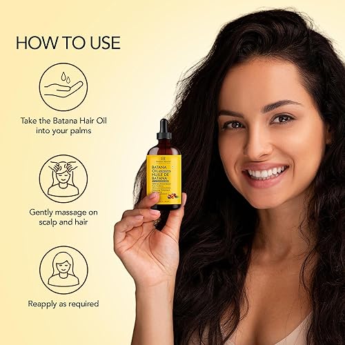 Miniatura 27 de Botanic Hearth Aceite de cafeína y batana para el crecimiento del cabello (6.7 onzas líquidas), tratamiento nutritivo y fortalecedor del cabello