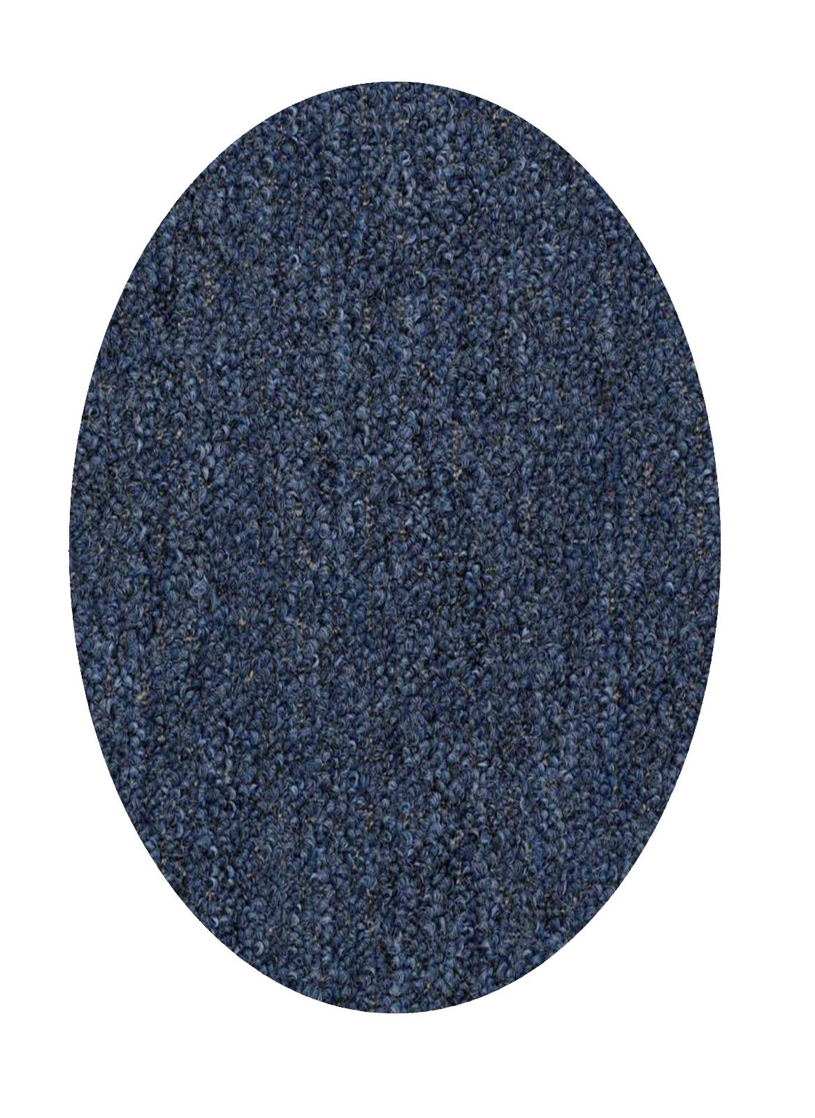 Photo 1 of Home Queen Indoor Outdoor Commercial Petrol Blue Color Area Rug - 2'x8' Oval 2 ft x 8 ft Oval Petrol Blue