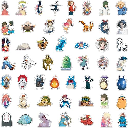 Miniatura 2 de Miyazaki Hayao - Calcomanías de dibujos animados de anime Miyazaki Hayao, 100 calcomanías impermeables para equipaje, calcomanías de patineta,