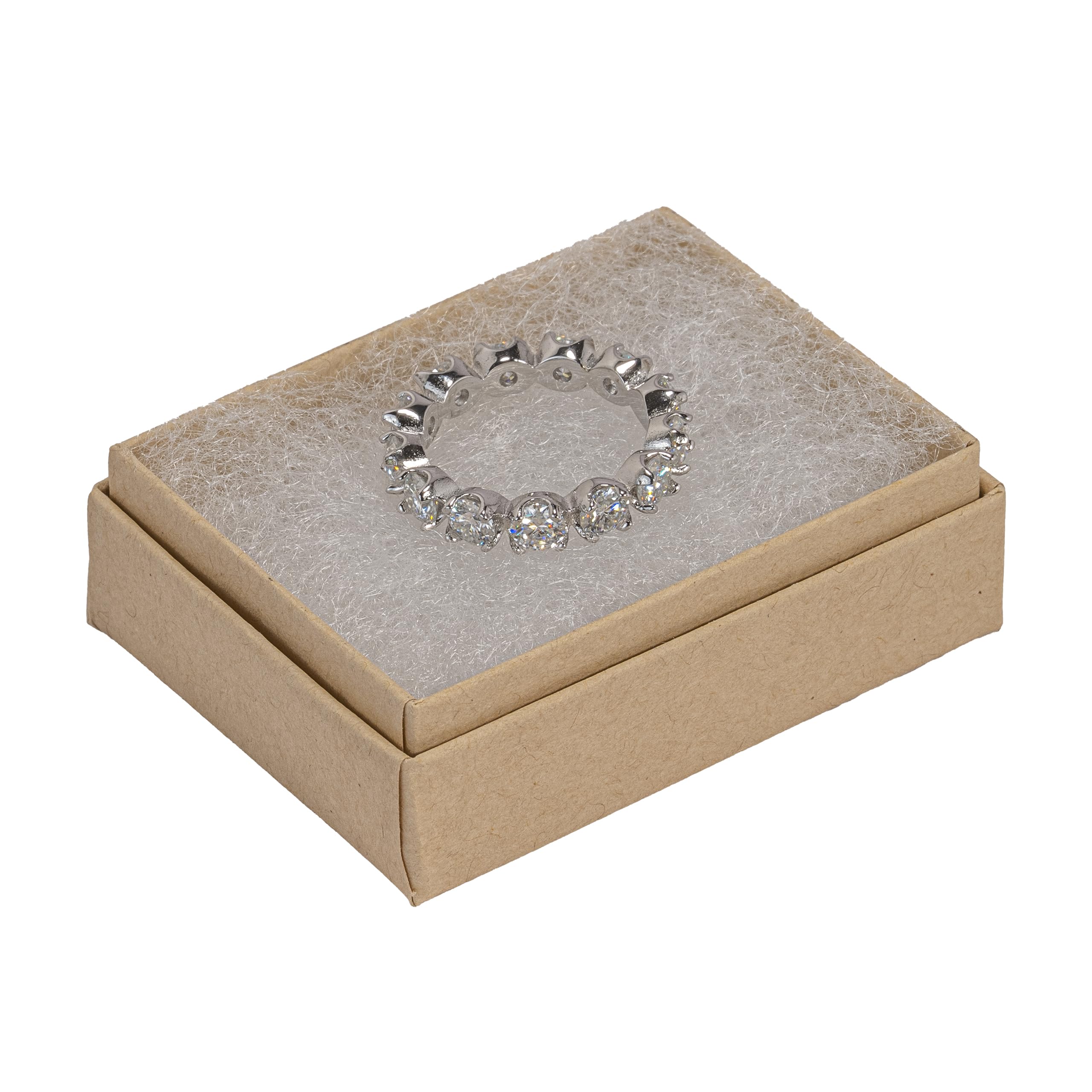 Joyero relleno de algodón kraft #11 (caja de 100) 2 x 1 1/2 x 5/8 pulgadas