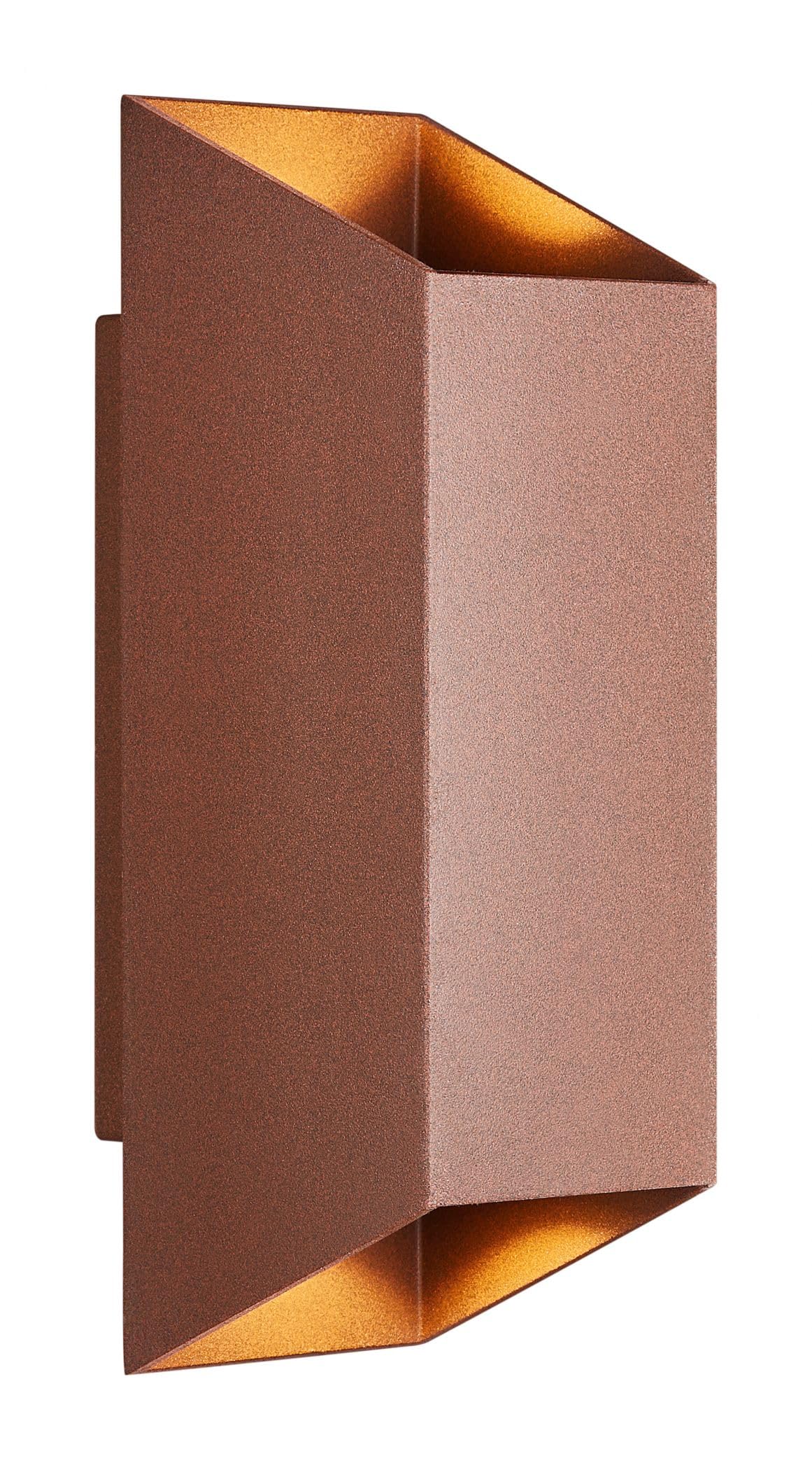 Nordlux Brown Nico Outdoor Wall Light Aluminium Gu10 Weatherproof - Garden, Patio, Entrance Mains Powered, Ip54