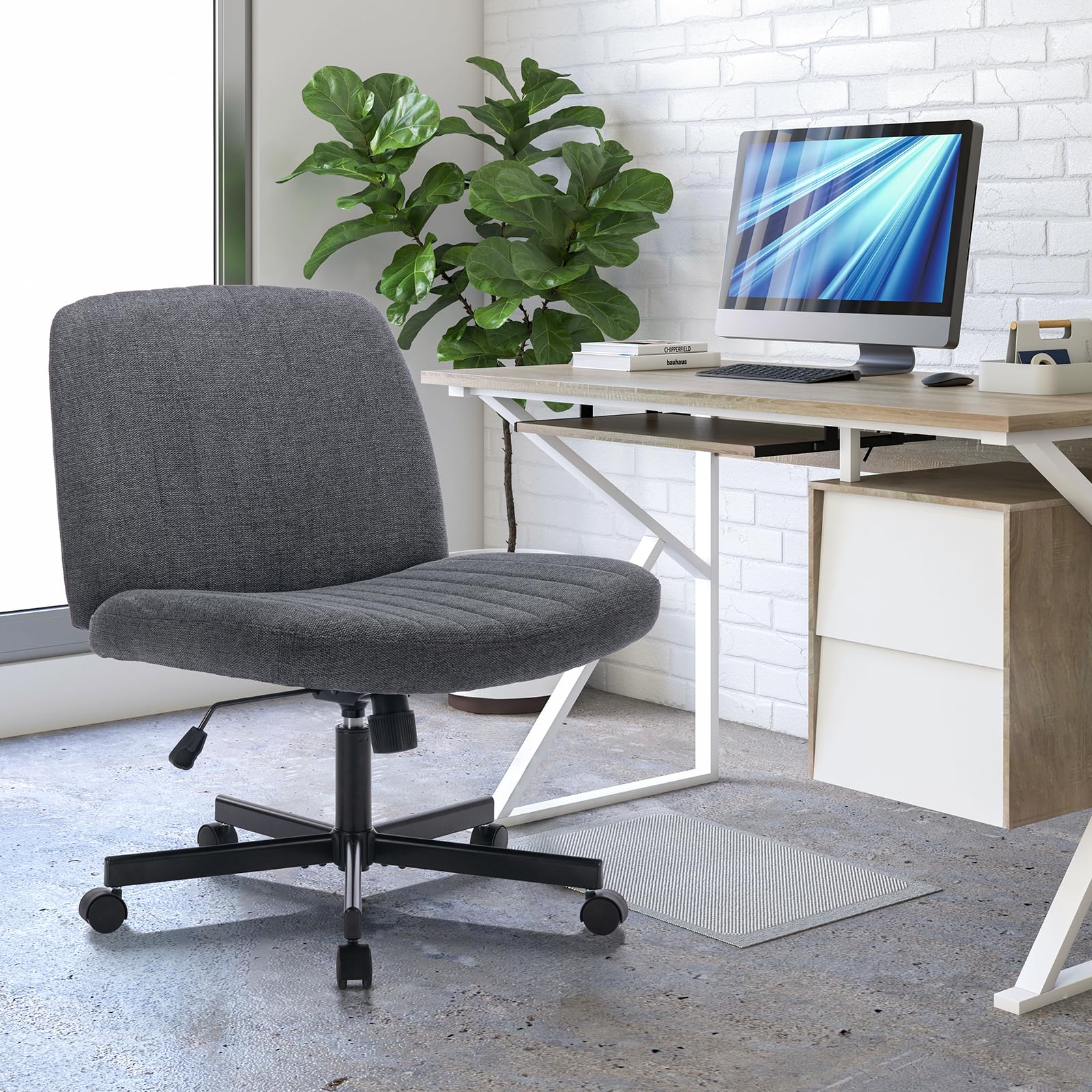 【新着商品】オフィスチェア あぐらチェア パソコンチェア ファブリックバックレス Amazon.co.jp: CHAIRKER オフィスチェア あぐらチェア パソコンチェア