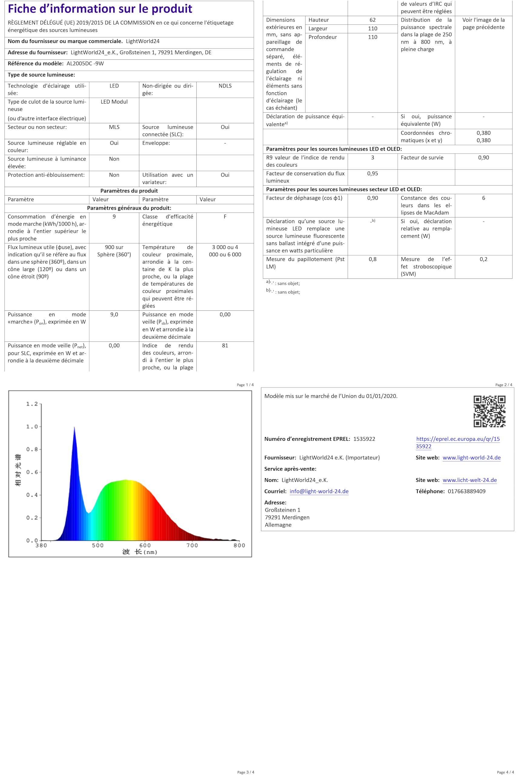 LIGHTWORLD24 10 Stück dimmbare Bad LED Einbauleuchten IP44-9W warmweiß - kaltweiß - neutralweiß - runde Deckenspots 230V Cover - Weiß - Silber CCT-Einbaustrahler