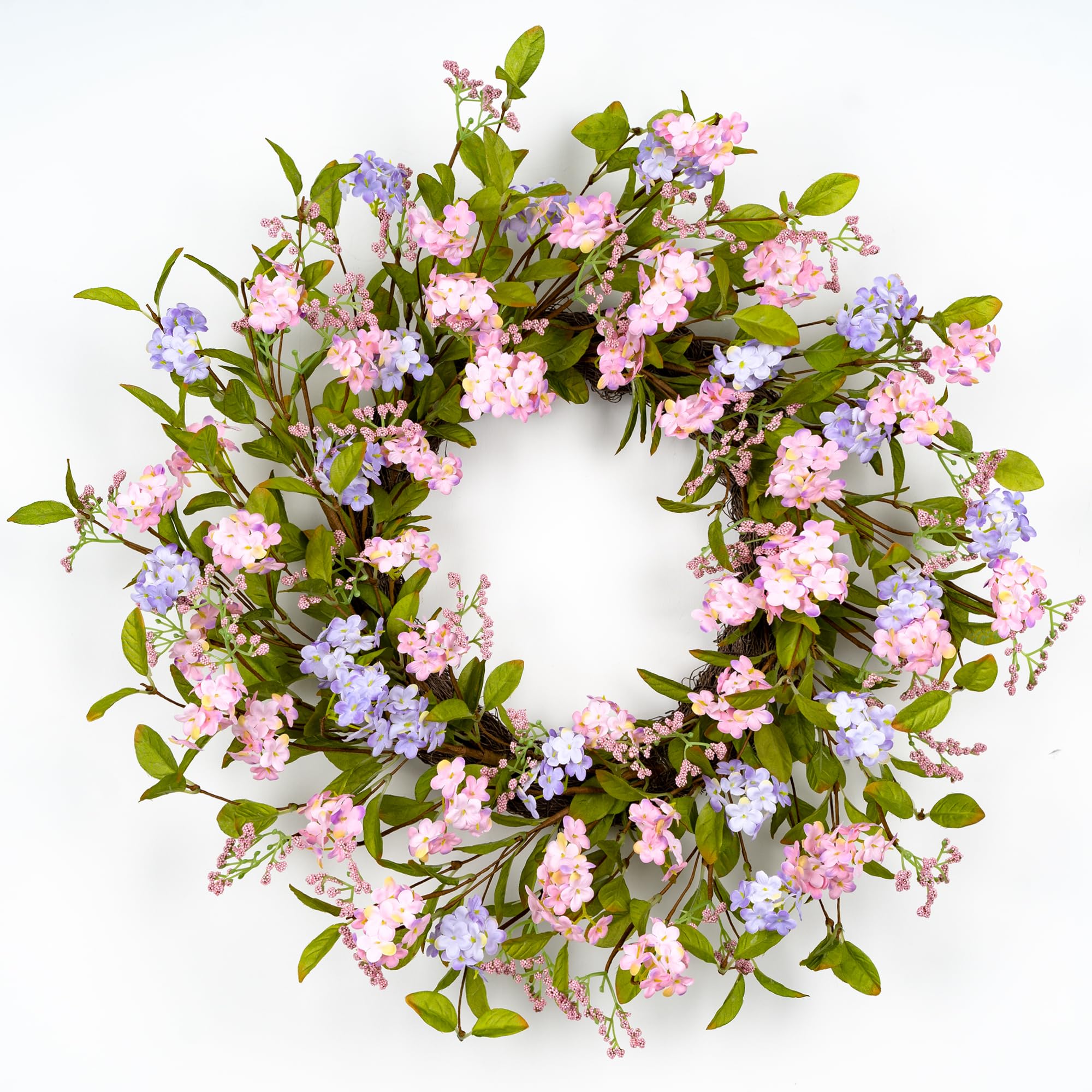 YUGALI 22 Spring Summer Wreath Pink Purple