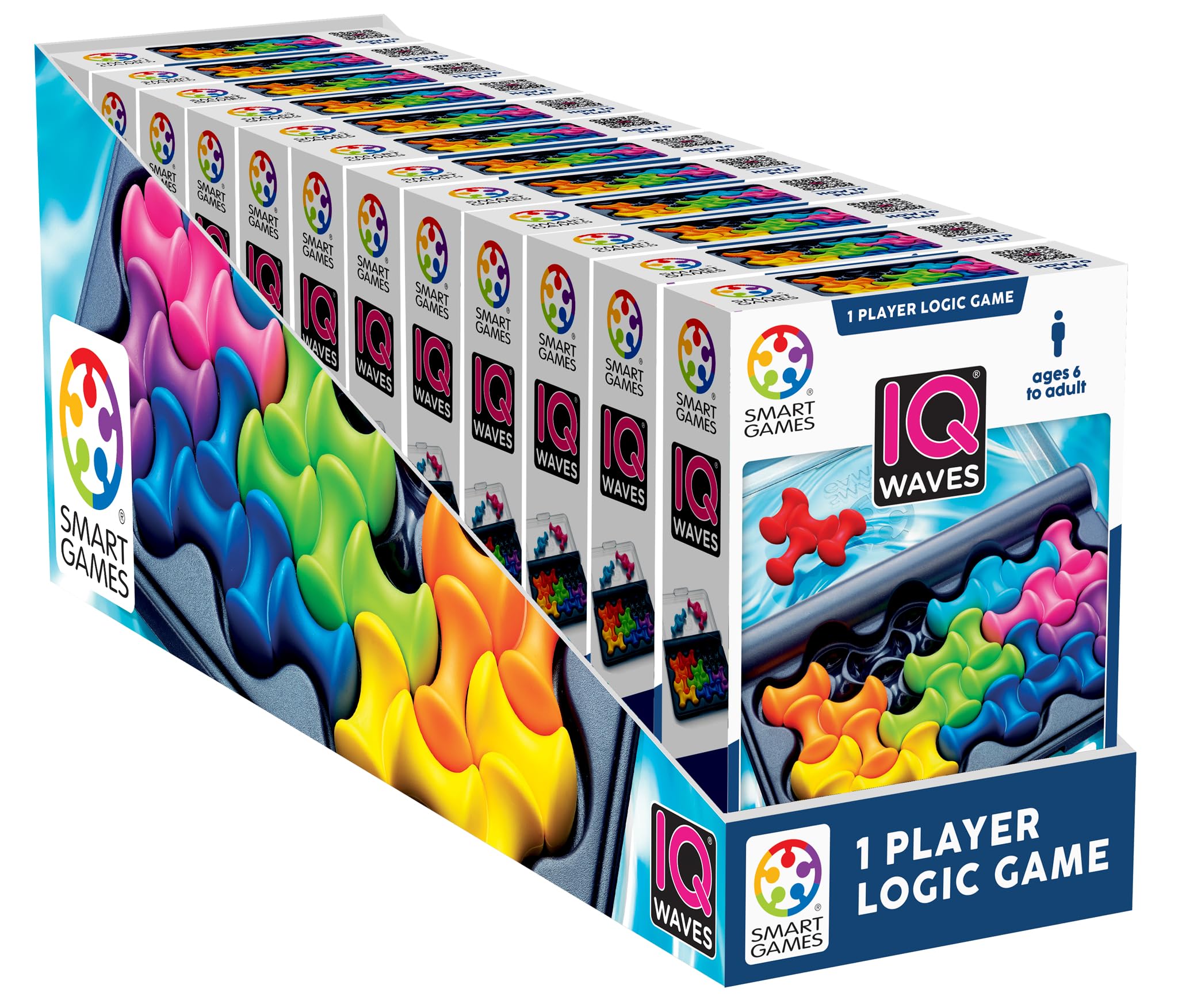 IQ Waves Case Pack (12 Games) – Award-Winning Travel Logic Puzzle with 120 Challenges – B…