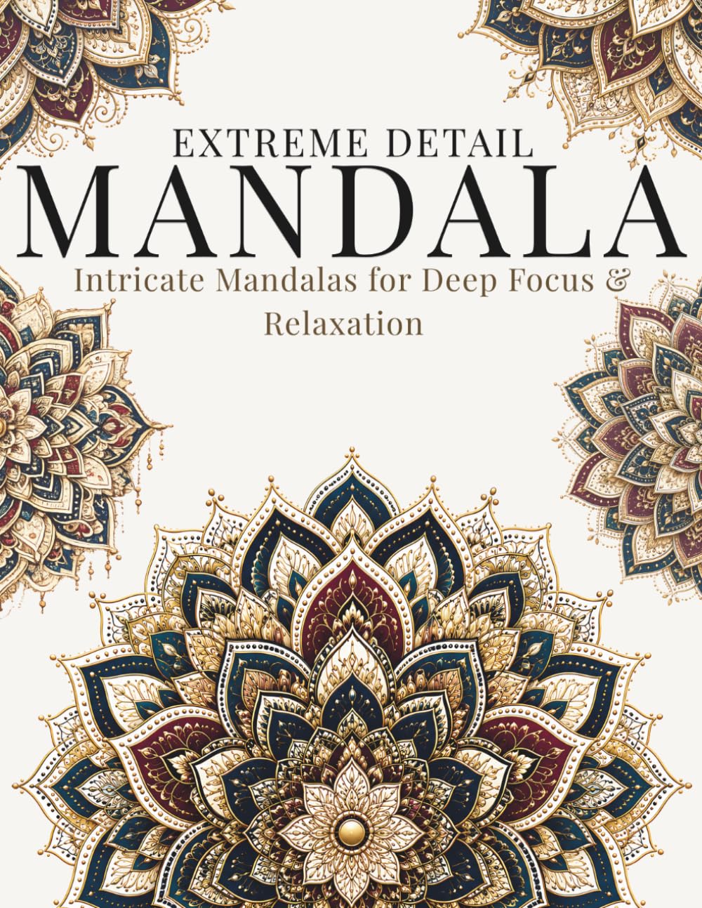 Complex Mandala Coloring Book for Adults: Extreme Detail Patterns for Deep Focus, Precision Coloring & Creative Relaxation (StillHaven Studio Mandalas – Hard)