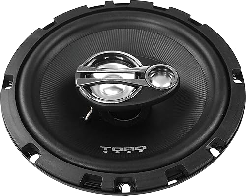Miniatura 2 de TORO TECH  F6, 6.5 Inch 3-Way Coaxial Car Speaker Set - 120 Watt MAX  60 Watts RMS, Ferro Fluid Tweeters, 4 Ohm, 1 KSV Voice Coils. Two Speaker Set