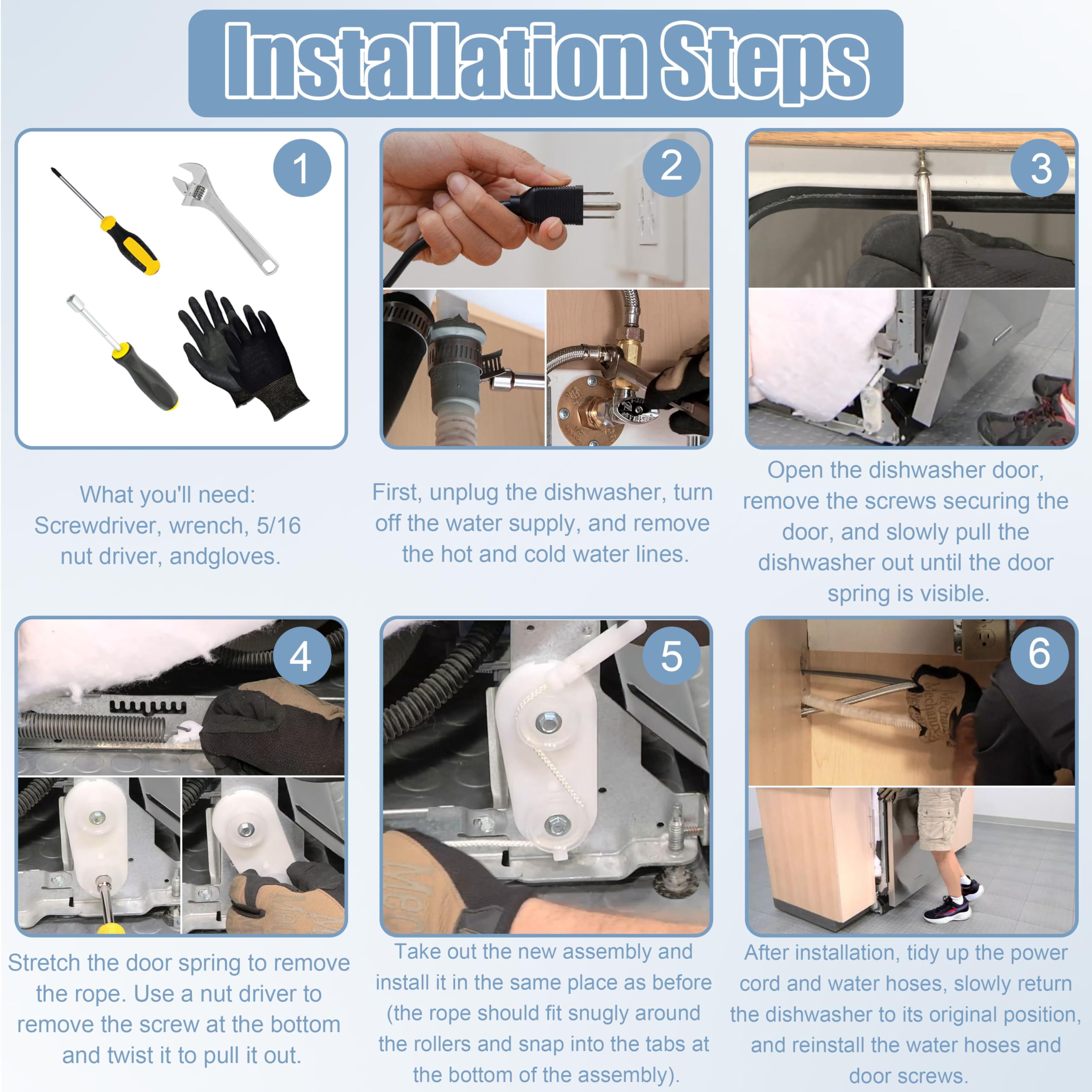 Amazon.com: Dishwasher Door Balance Link Kit For 8194001 Whirlpool