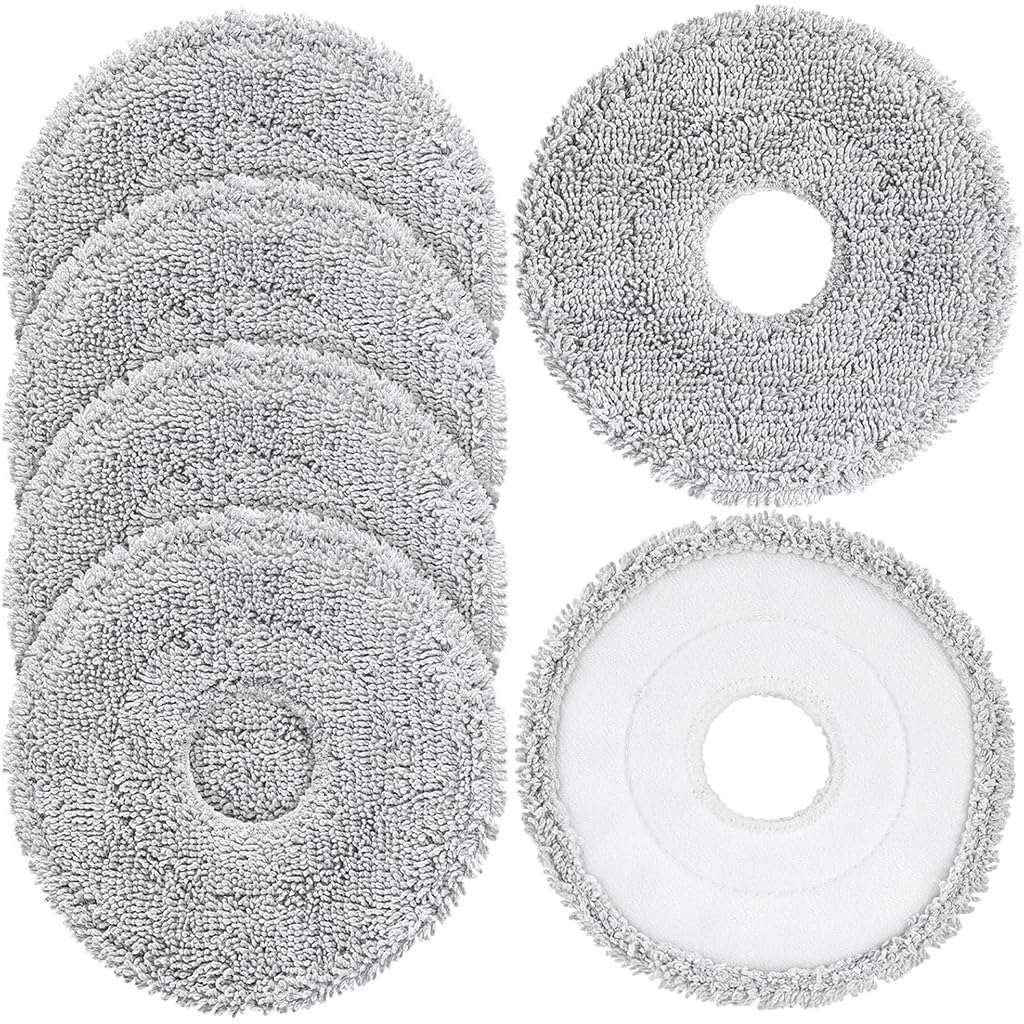 HASTHIP® 6Pcs Mop Pads for Dreame L40 Ultra/X40 Ultra/X50 Ultra/L50 Ultra/L10S Ultra/ L10s Pro Ultra Heat, Replacement Parts Compatible with Dreame L10S Ultra Gen2/L40S Ultra/X30 Ultra/L10 Ultra-image-17